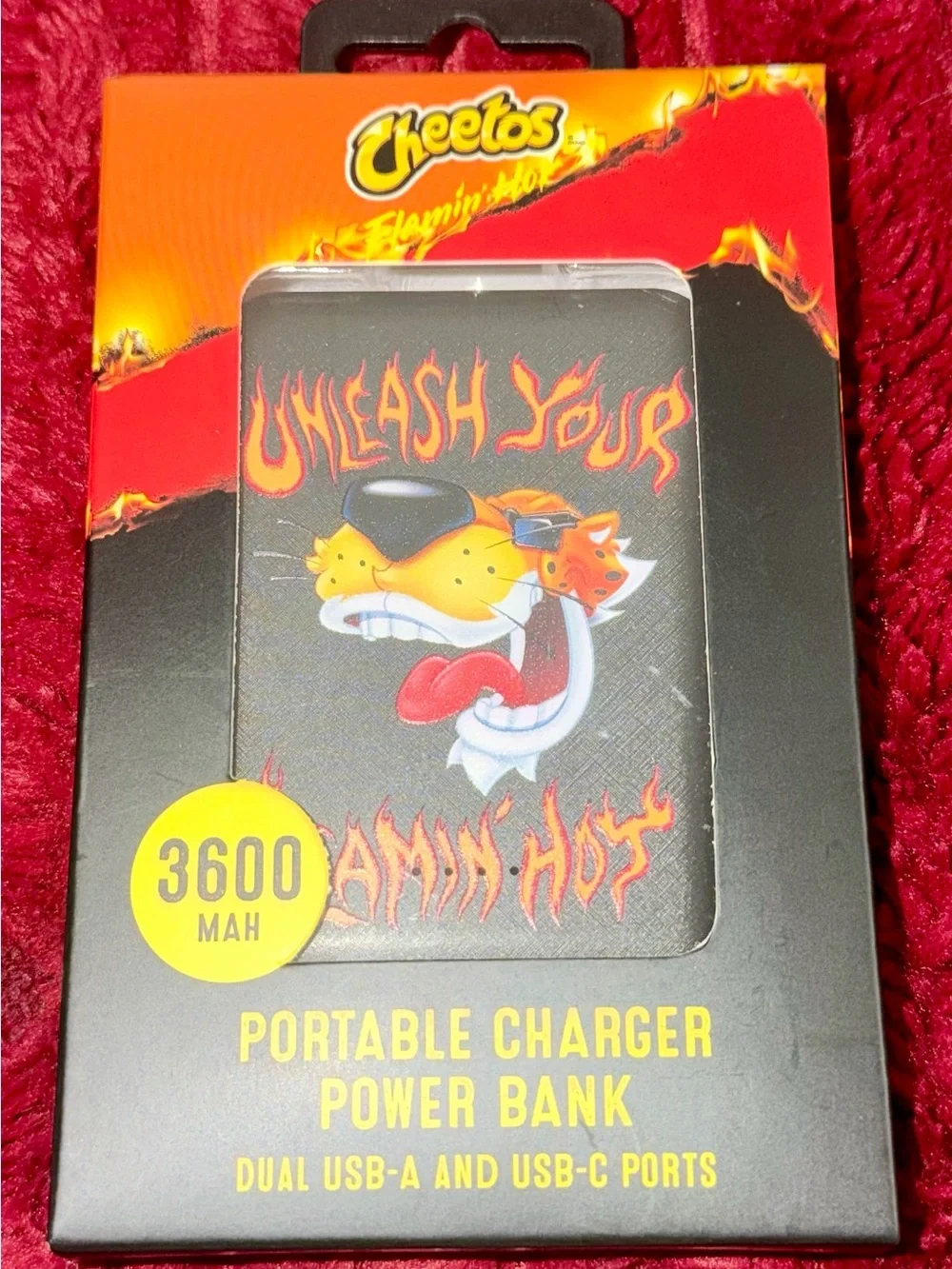 Cheetos 'Unleash Your Flamin' Hot' Portable Charger - Black/Red/Yellow